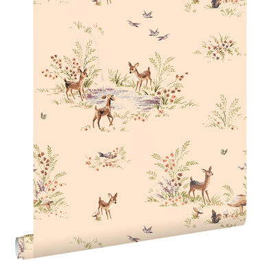 ESTAhome behang - hertjes - warm beige - 50 x 900 cm - 131430 product