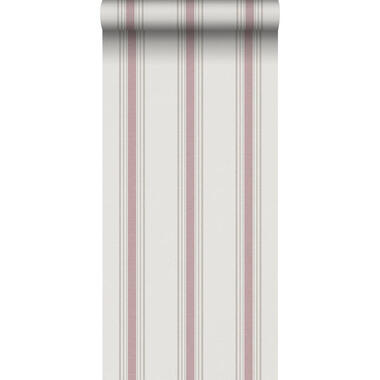 Sanders & Sanders behang - strepen - rood en grijs - 53 cm x 10.05 m - 640669 product