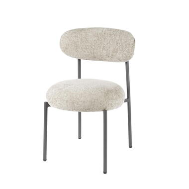 Eetkamerstoel Zand - 52x57x81cm - Round Tissee - Set van 2 product