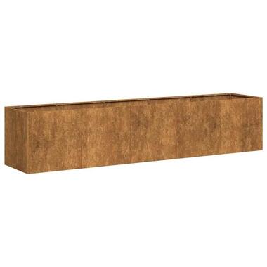 vidaXL - Plantenbak - Bruin - Weervast staal - 200 x 40 x 40 cm product