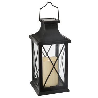 Atmosphera solar lantaarn - kunststof/glas - 14 x 14 x 28 cm product