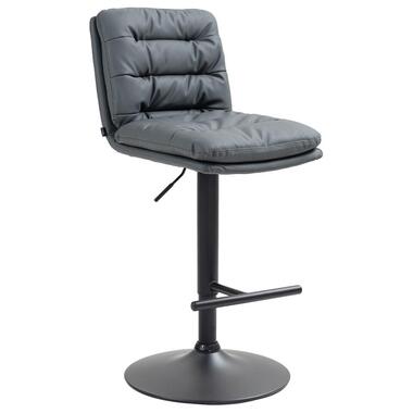 CLP Barkruk Damar zwart Frame - Kunstleer - grijs product