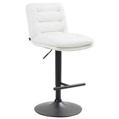 CLP Barkruk Damar zwart Frame - Kunstleer - wit product