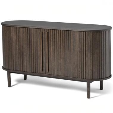 Dressoir Donker Eikenhout - 140x45x76cm - Meta product