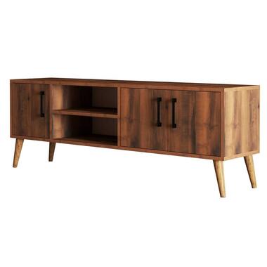 Emob Woody Fashion TV-meubel - 100% Melamine Gecoat - Notenhout product