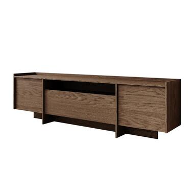 Meubella - TV-Meubel Jaxon - Donker eiken - 197 cm product