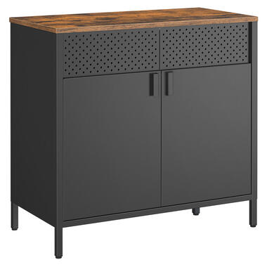 Songmics Bijzetkast Rodrigo - 80 x 40 x 76 cm - Zwart product