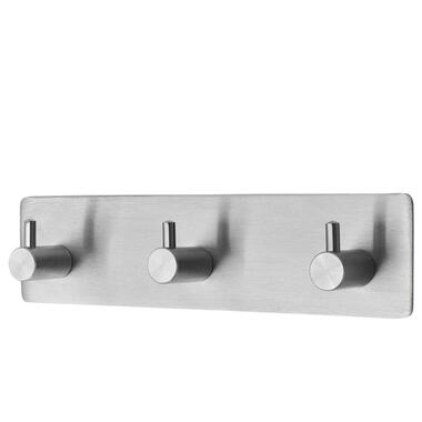 XIVADA Handdoekhaakjes Tres - Zelfklevend - Zilver - 3 in 1 product