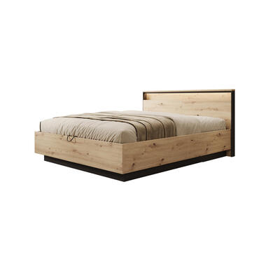 Meubella - Tweepersoonsbed Quarry - Eiken - 160x200 cm product
