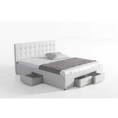 Meubella - Tweepersoonsbed Milo - Wit - 160x200 cm product