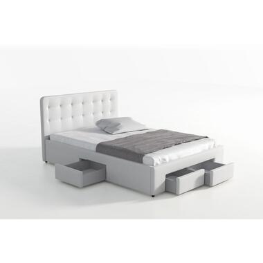 Meubella - Tweepersoonsbed Milo - Wit - 140x200 cm product