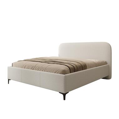Meubella - Tweepersoonsbed Helsink - Beige - Teddystof - 180x200 cm product