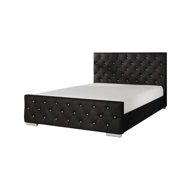 Meubella - Tweepersoonsbed Aventura Diamond - Zwart - 160x200 cm product