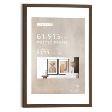 Wissellijst hout Poster 61x91,5 of 50x70 Walnoot - 61 x 91,5