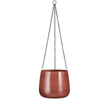 Mica Decorations Benson Hangpot - H20 x Ø23 cm - Metaal - Donkerrood product