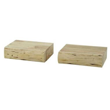 Set van 2 nachtkastjes 30 cm Moxy-massief acacia