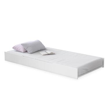 Rustic bedlade logeerbed meisjeskamer 200 x 100 cm