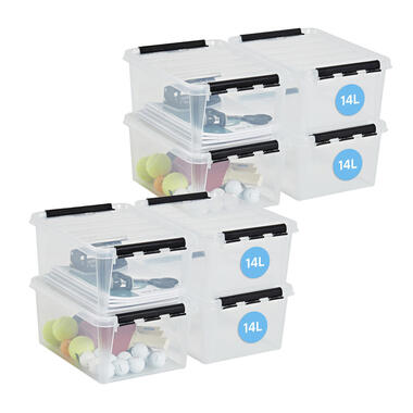 SmartStore Stevige Opbergbox 14L Set van 8 - 40x30x18cm product