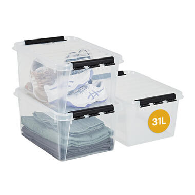 SmartStore Stevige Opbergbox 31L Set van 3 - 50x39x26cm product
