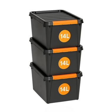 SmartStore Stevige Opbergbox 14L Set van 3 - 40x30x19cm product