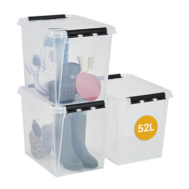 SmartStore Stevige Opbergbox 52L Set van 3 - 50x39x41cm product