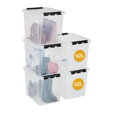 SmartStore Stevige Opbergbox 52L Set van 5 - 50x39x41cm product