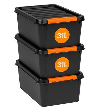 SmartStore Stevige Opbergbox 32L Set van 3 - 50x39x26cm product