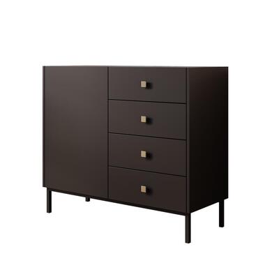 Meubella - Dressoir Norment - Zwart - 100 cm product