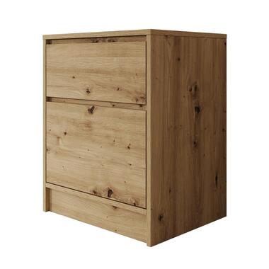 Meubella - Nachtkastje Brett - Eiken - 51 cm product