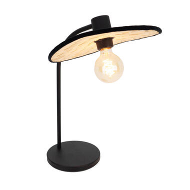 EGLO Marywell Tafellamp - E27 - Staal/Hout - Zwart/Bruin product