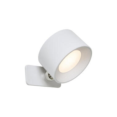 Qazqa wandlampen bright wit geïntegreerde led product