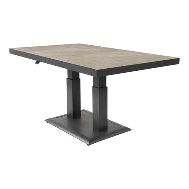 Les - Murcia negro verstelbare eettafel 140x85 cm - antraciet product