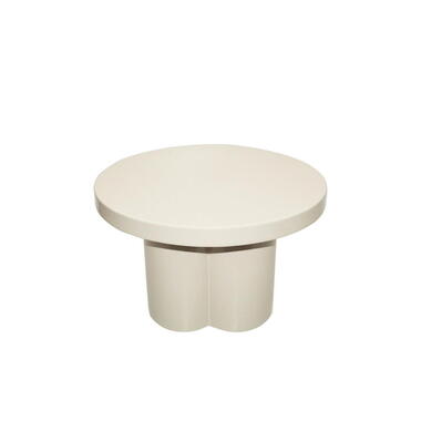 Salontafel Off White Staal - 56,5x56,5x35,5cm - Brix Noa product