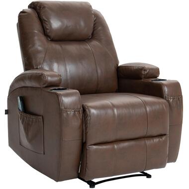 CLP Fauteuil Galena zwart Frame - Kunstleer - licht bruin product