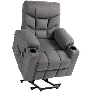 CLP Fauteuil Andover zwart Frame - Stof - grijs product