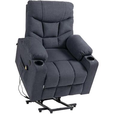 CLP Fauteuil Andover zwart Frame - Stof - donkergrijs product