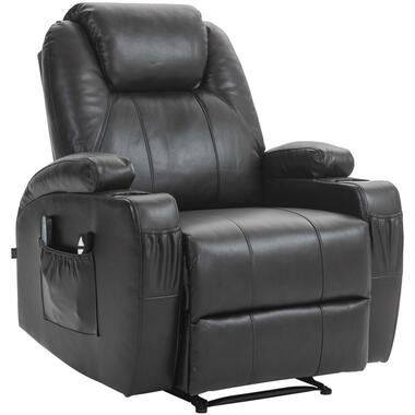 CLP Fauteuil Hepler zwart Frame - Kunstleer - bruin product