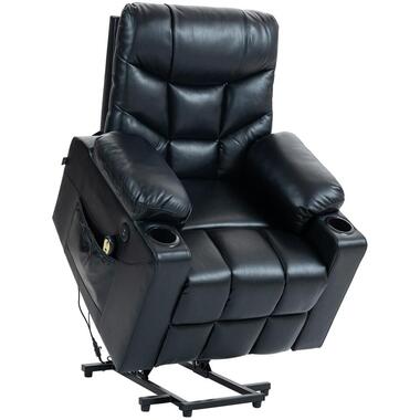 CLP Fauteuil Andover zwart Frame - Kunstleer - zwart product