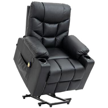 CLP Fauteuil Andover zwart Frame - Echt leer - zwart product