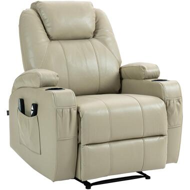 CLP Fauteuil Hepler zwart Frame - Kunstleer - creme product