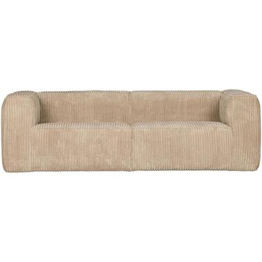 WOOOD Bean 3,5-Zits Bank - Ribstof - Travertin - 73x246x96 product
