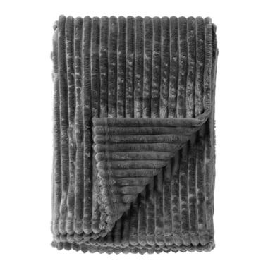 Plaid Marthy - Charcoal Gray - 140x180 cm product