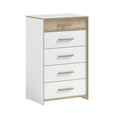 Cilek Modera hoge ladekast wit houtlook product