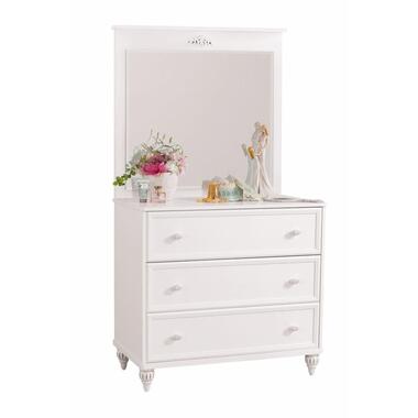 Romance commode kinderladekast meisjes met spiegel product