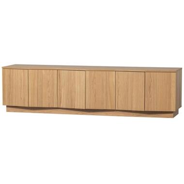 WOOOD Zuma tv-meubel - Push-To-Open - Eiken - Transparant - 52x200x45 product