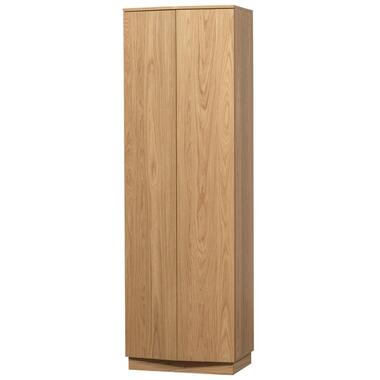 WOOOD Zuma Hoge Kast - Push-To-Open - Eiken - Transparant - 210x67x46 product