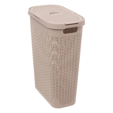 5Five Wasmand deksel Rotan - beige - kunststof - 40L product