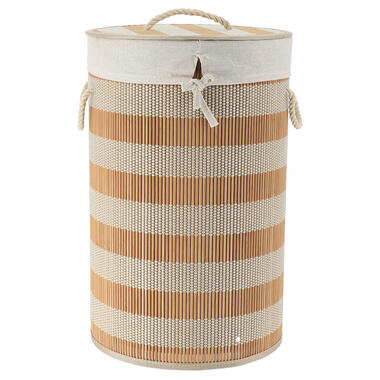 Tendance Wasmand deksel bamboe - naturel - katoen - 67L product