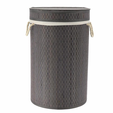 Tendance Wasmand deksel bamboe - grijs - katoen/bamboe - 67L product