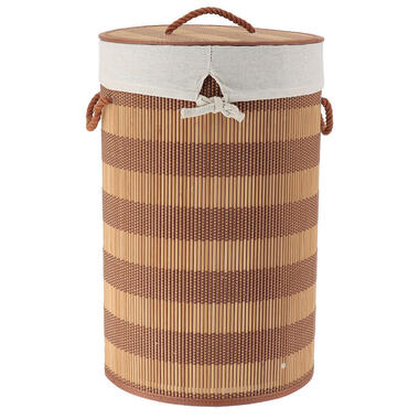 Tendance Wasmand deksel bamboe - naturel/bruin - katoen - 67L product